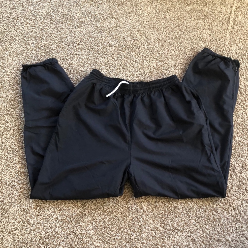 Sportsmaster USA Unisex XL Black Lightweight (100% Nylon) Track Pants/Joggers